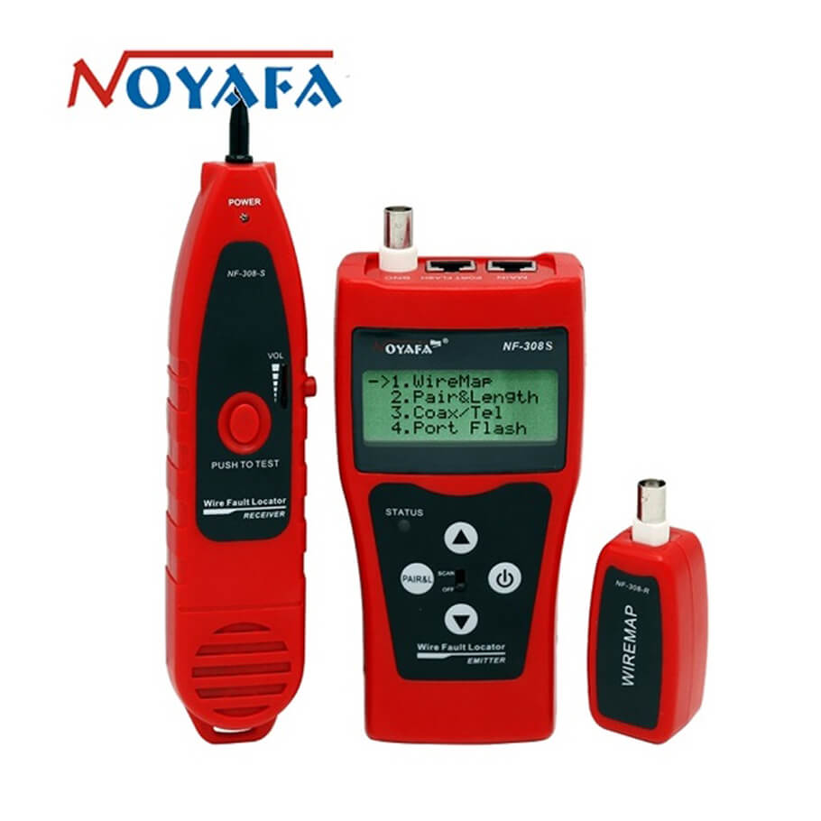 Máy test cáp mạng, cáp đồng trục và điện thoại NOYAFA NF-308S